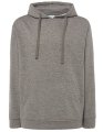 Heren Hooded Sweater JHK Kangaroo Grey melange